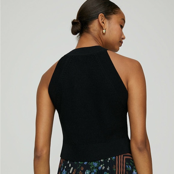 WILFRED | Crevier black knit sleeveless top - Picture 5 of 12